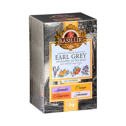 Collection Basilur Earl Grey (40 g) 20 sachets de thé