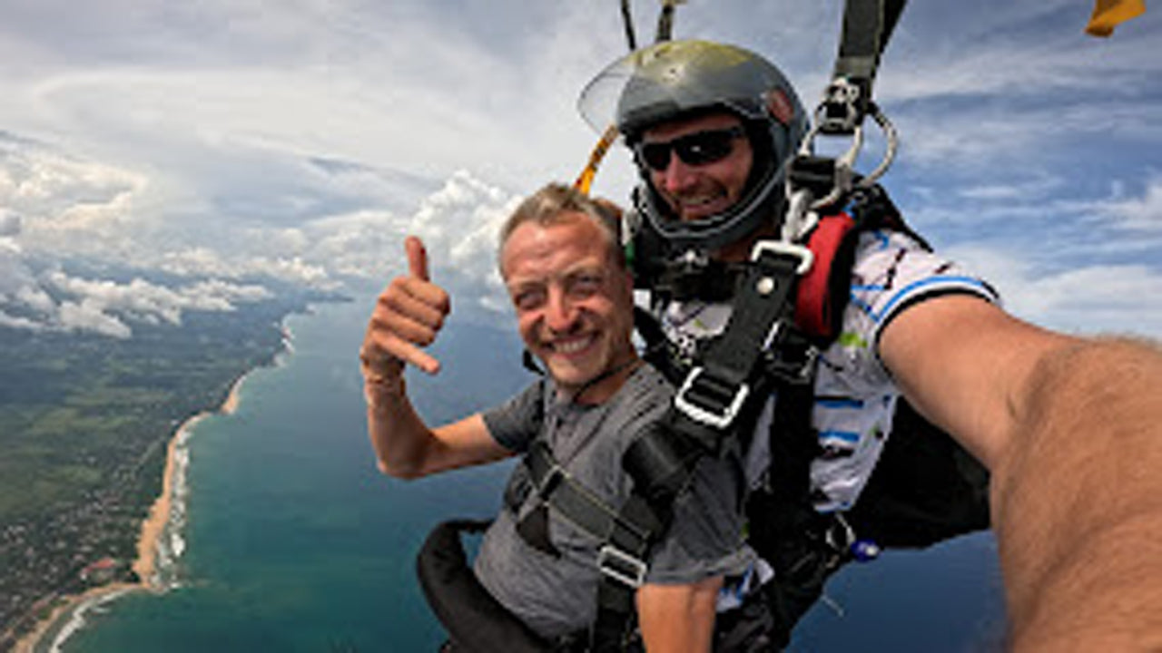 Expérience de saut en parachute depuis Bentota