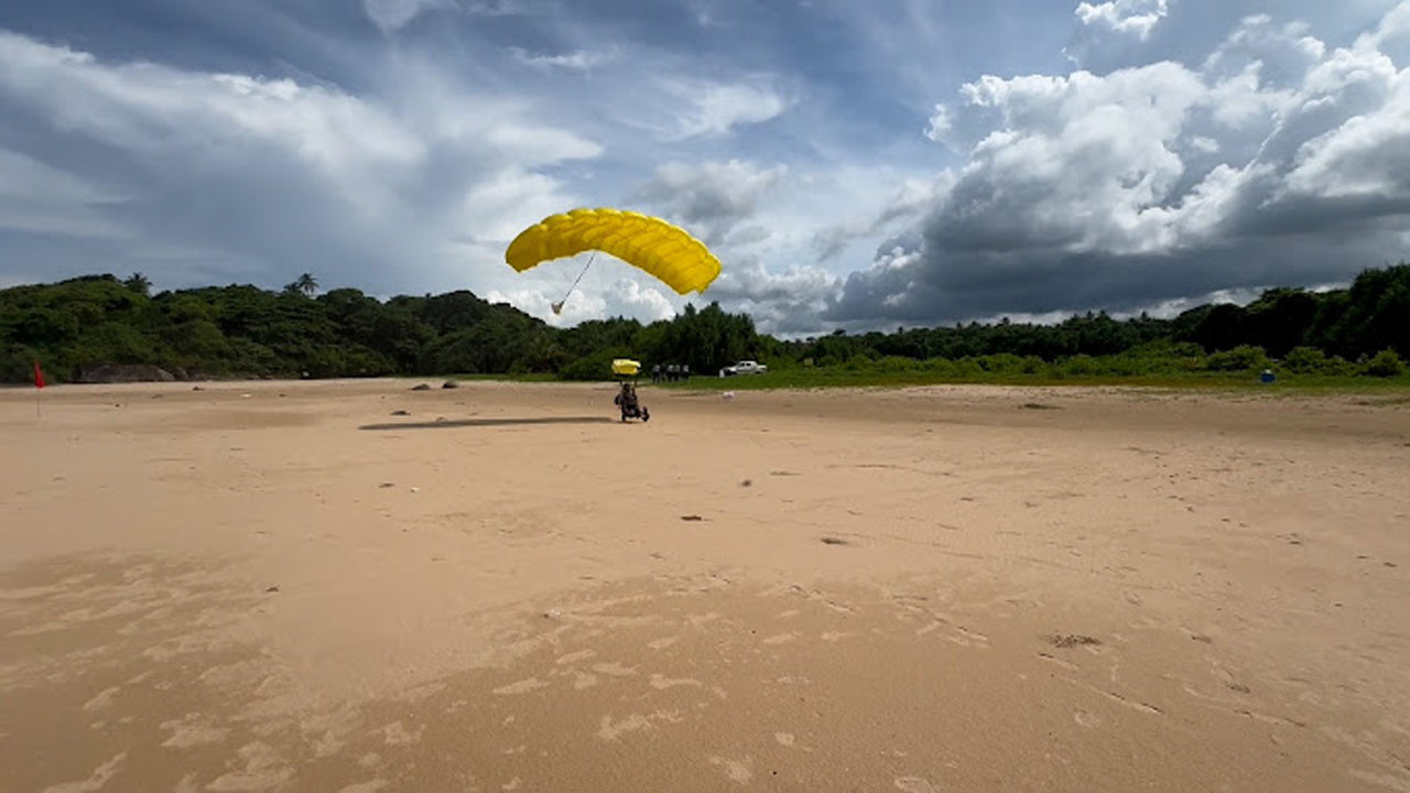 Expérience de saut en parachute depuis Bentota