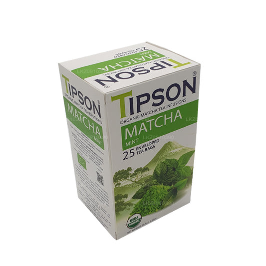 Matcha et menthe biologiques Tipson Tea (37,5 g)