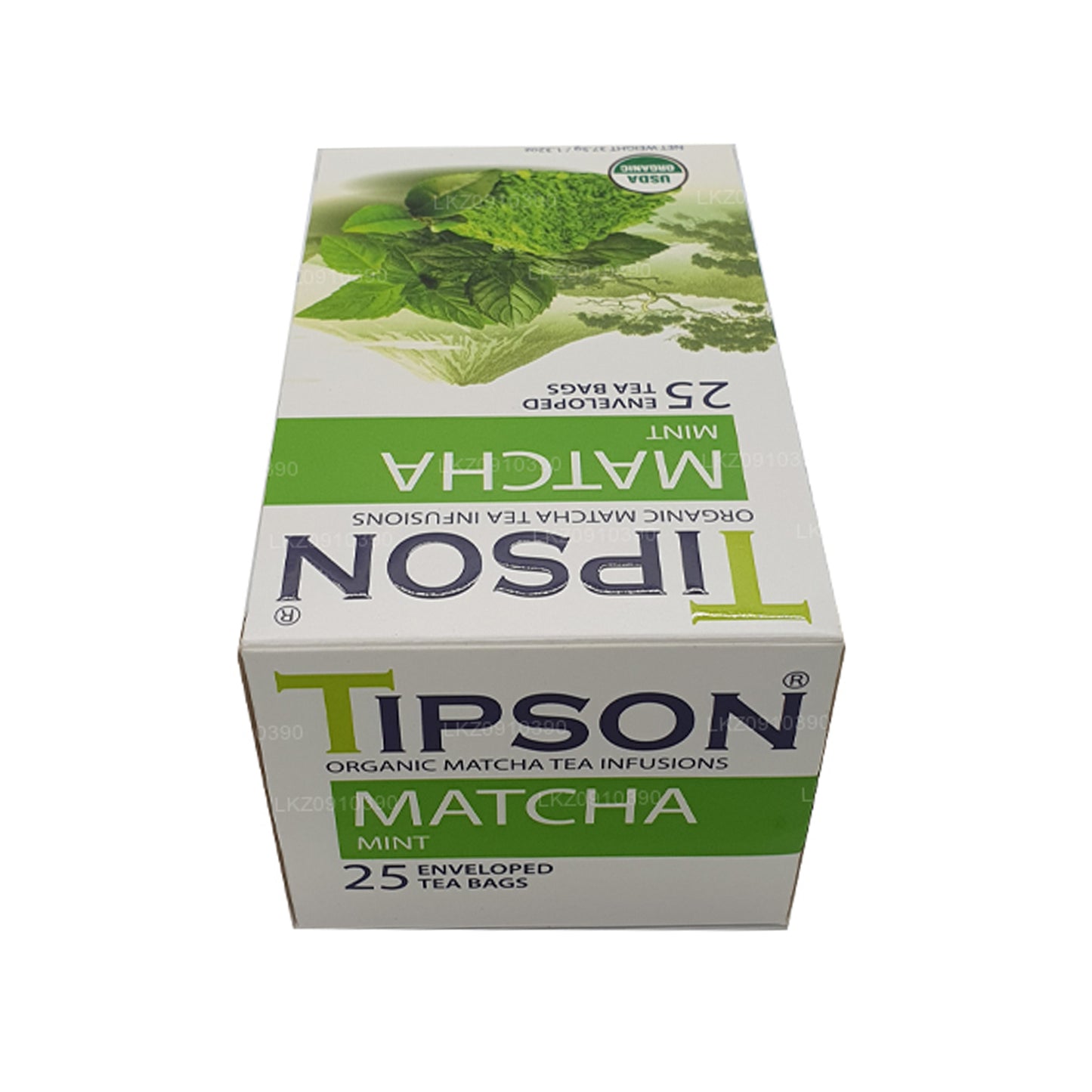 Matcha et menthe biologiques Tipson Tea (37,5 g)