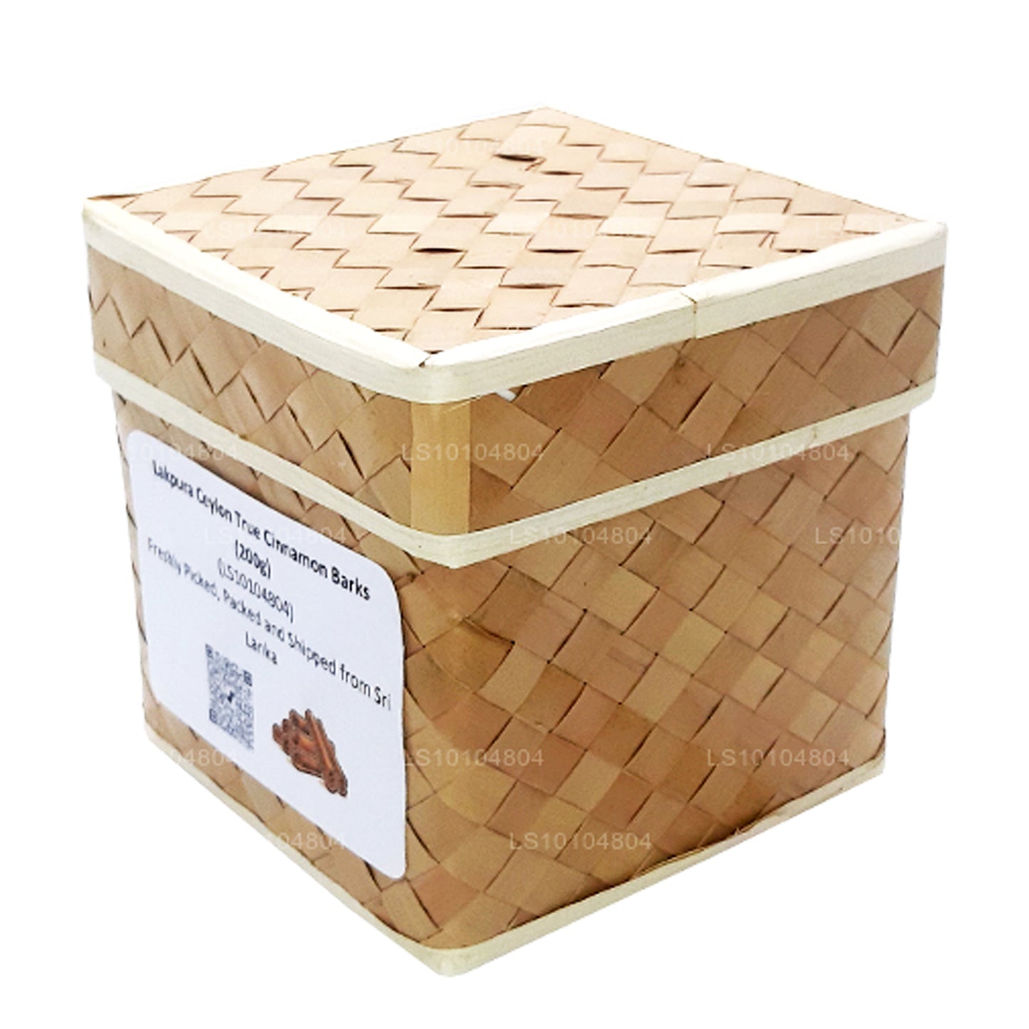 Boîte d'écorces de cannelle véritable de Ceylan biologiques (200 g) Lakpura
