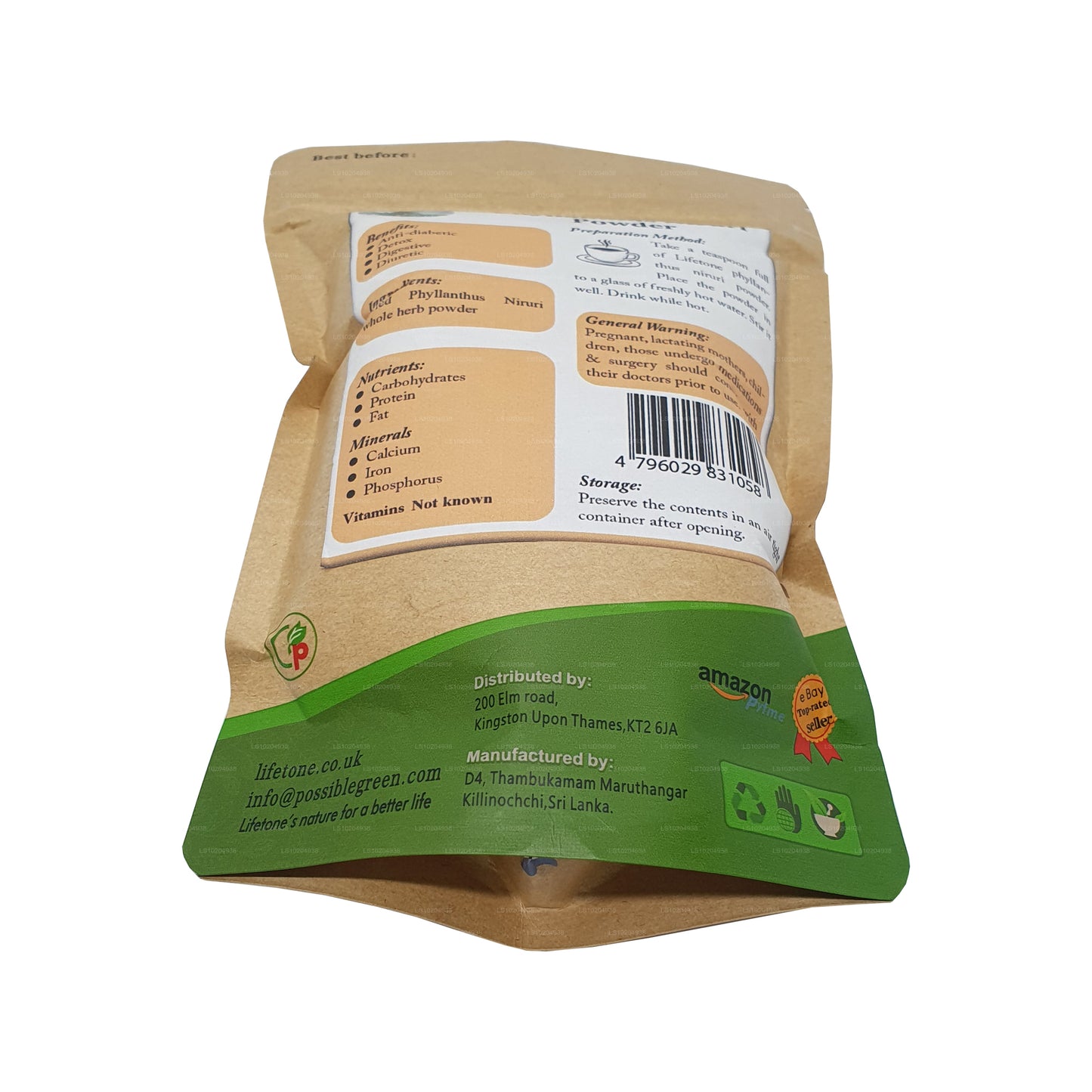 Lifetone Phylanthus Niruri en poudre (100 g)