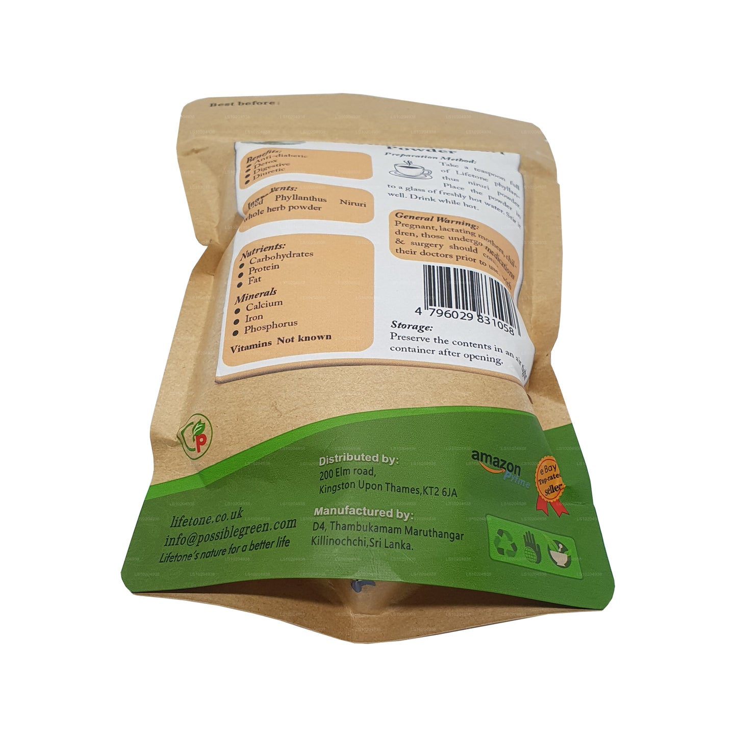 Lifetone Phylanthus Niruri en poudre (100 g)