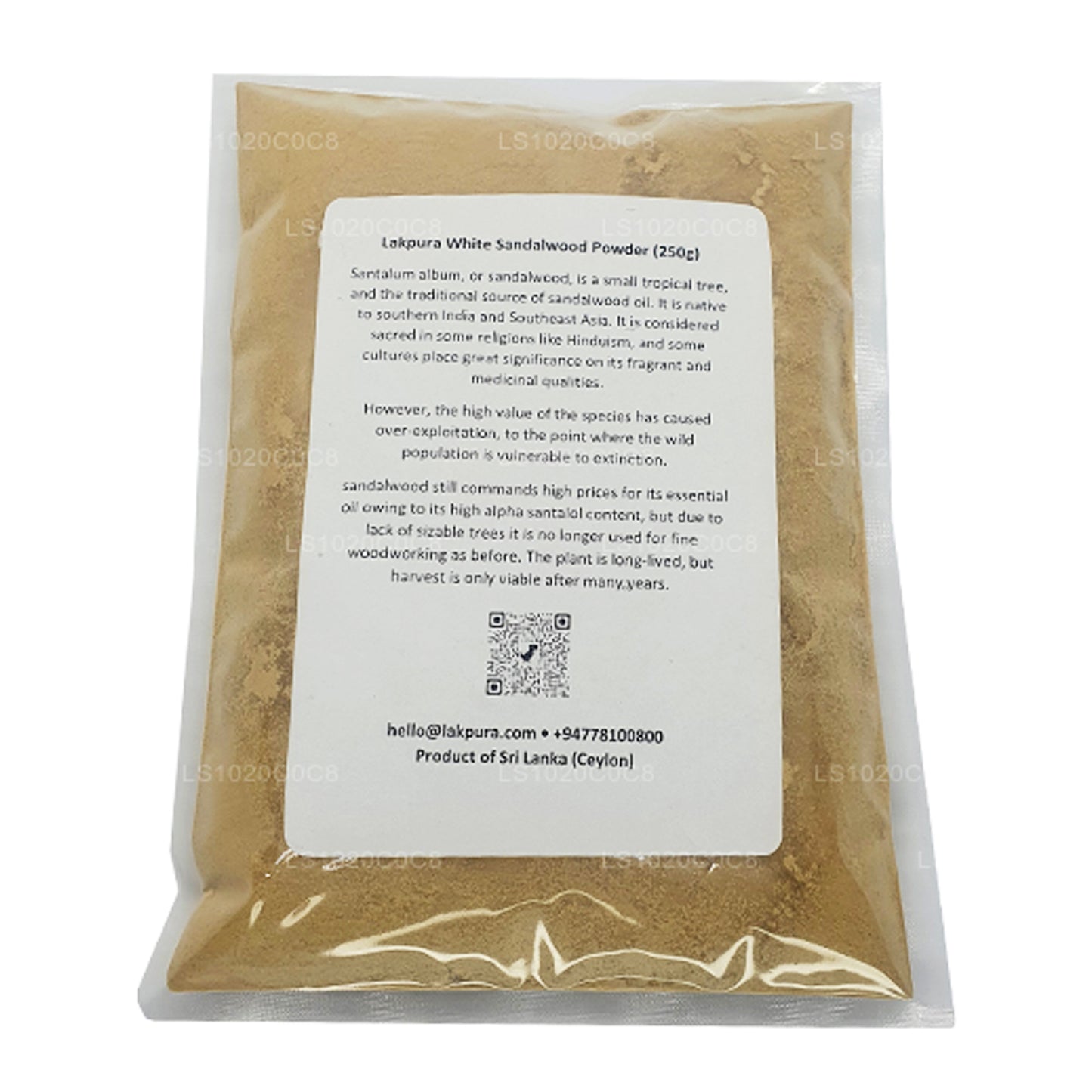 Poudre de bois de santal blanc Lakpura (100 g)