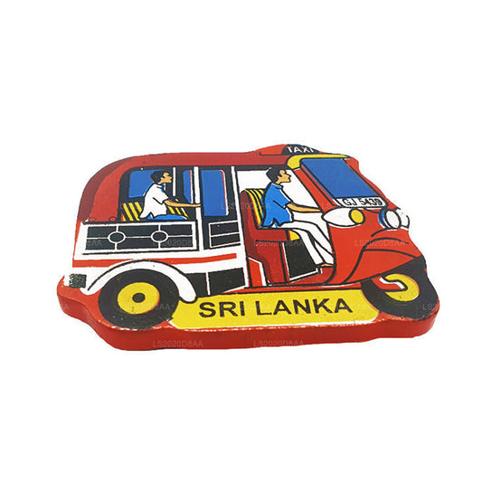 Aimant rouge pour réfrigérateur Tuk Tuk du Sri Lanka