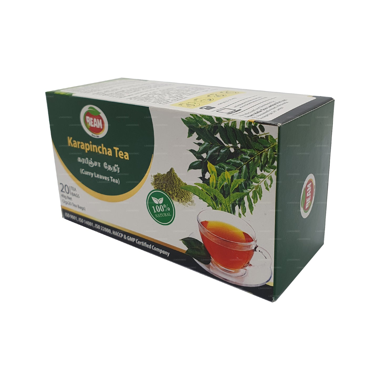 Beam Karapincha Tea (40 g) 20 sachets de thé