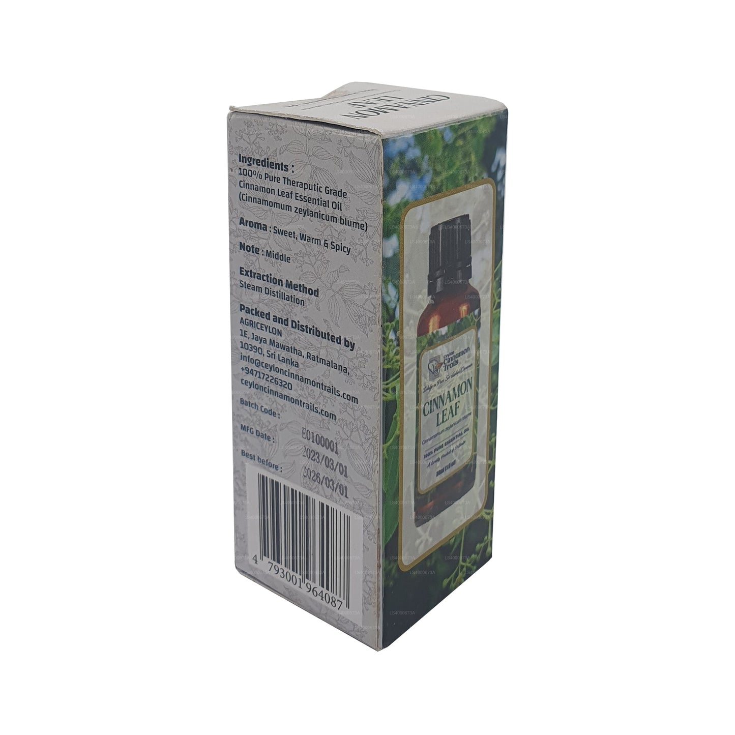 Huile essentielle de feuille de cannelle Ceylon Cinnamon Trails (10 ml)