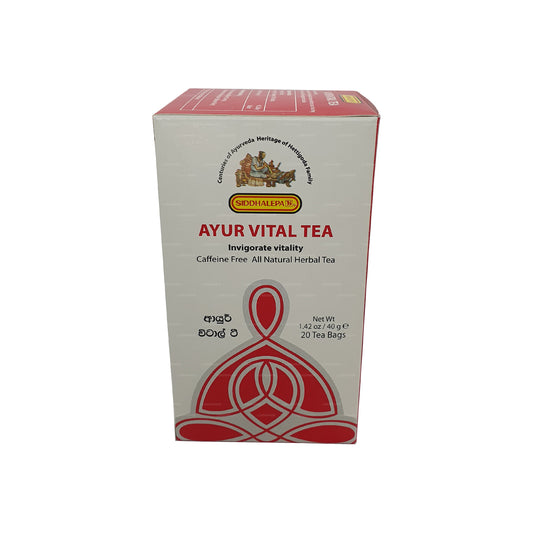 Thé Siddhalepa Ayur Vital (40 g) 20 sachets de thé