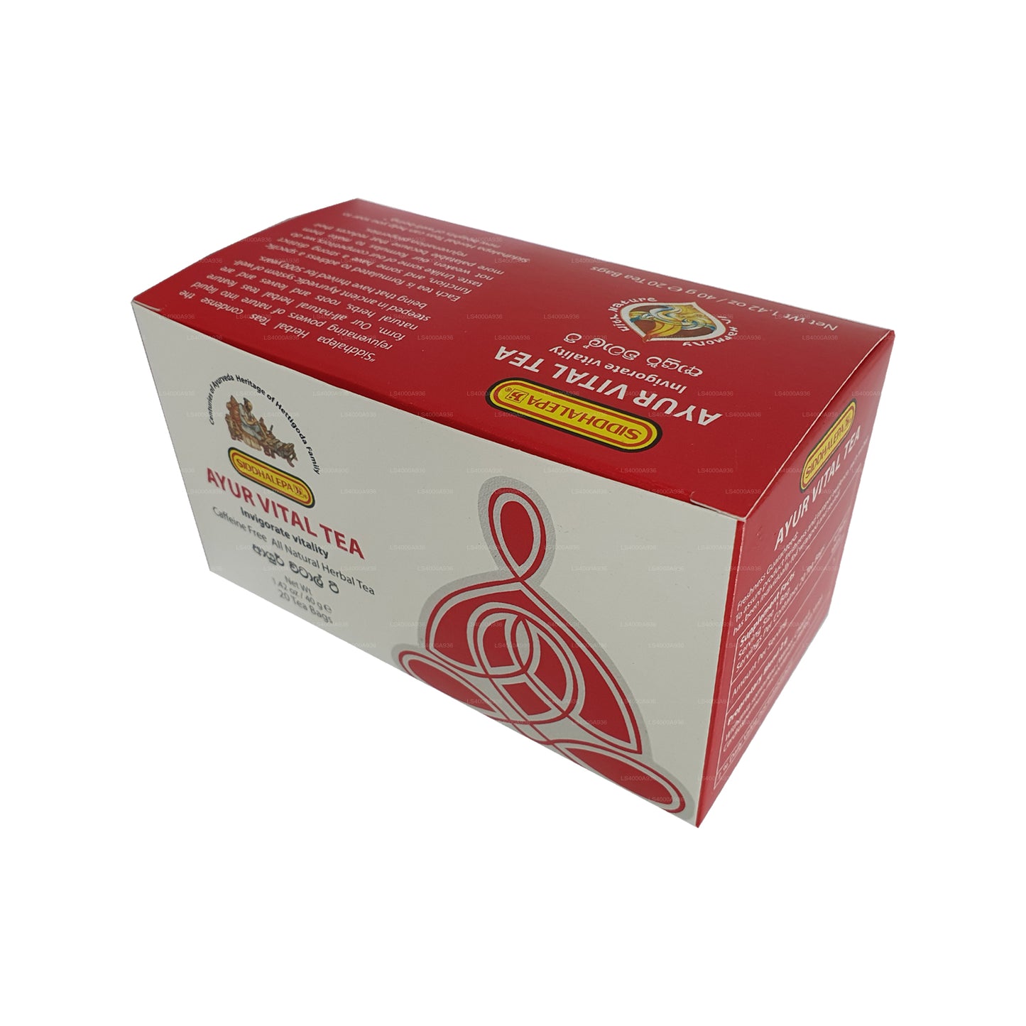 Thé Siddhalepa Ayur Vital (40 g) 20 sachets de thé