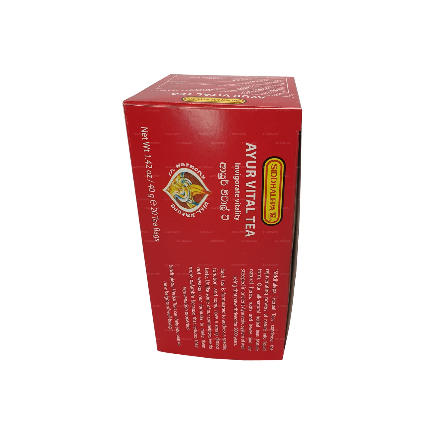 Thé Siddhalepa Ayur Vital (40 g) 20 sachets de thé