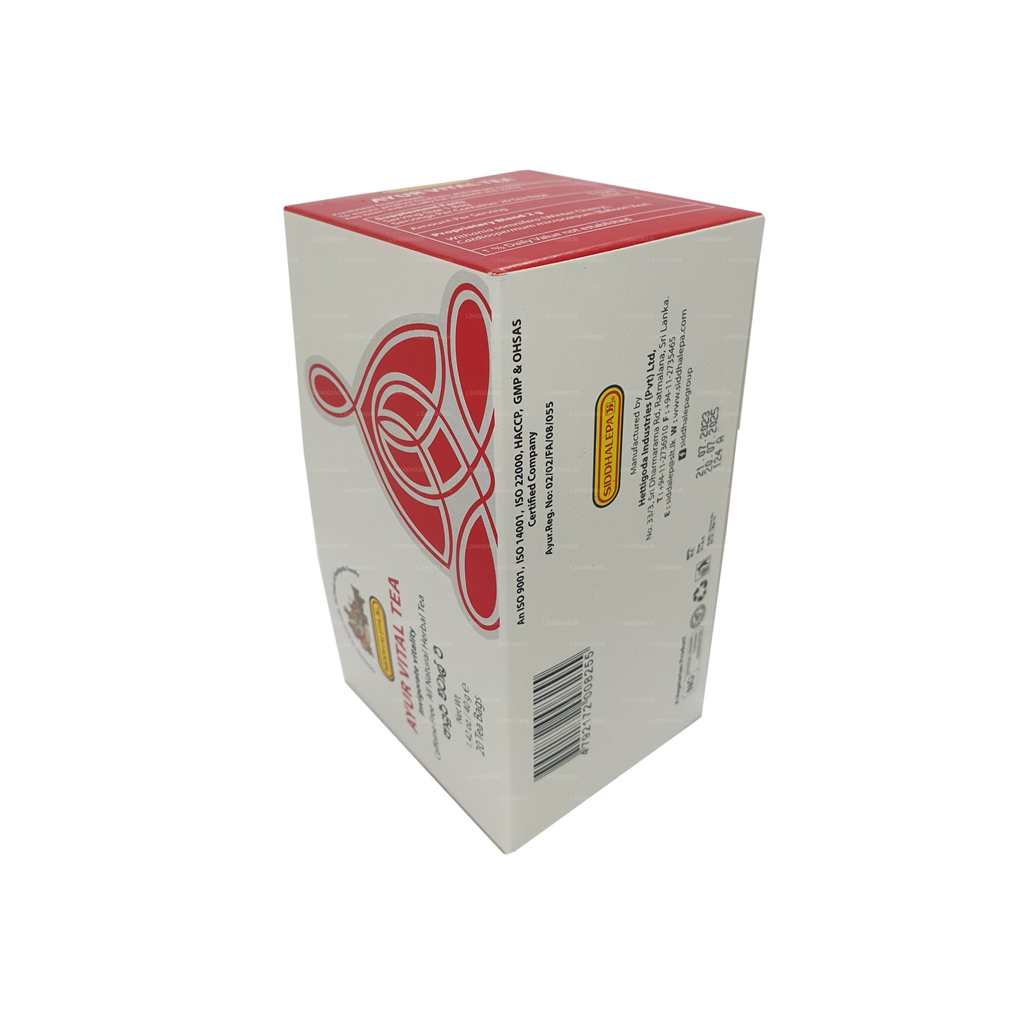 Thé Siddhalepa Ayur Vital (40 g) 20 sachets de thé