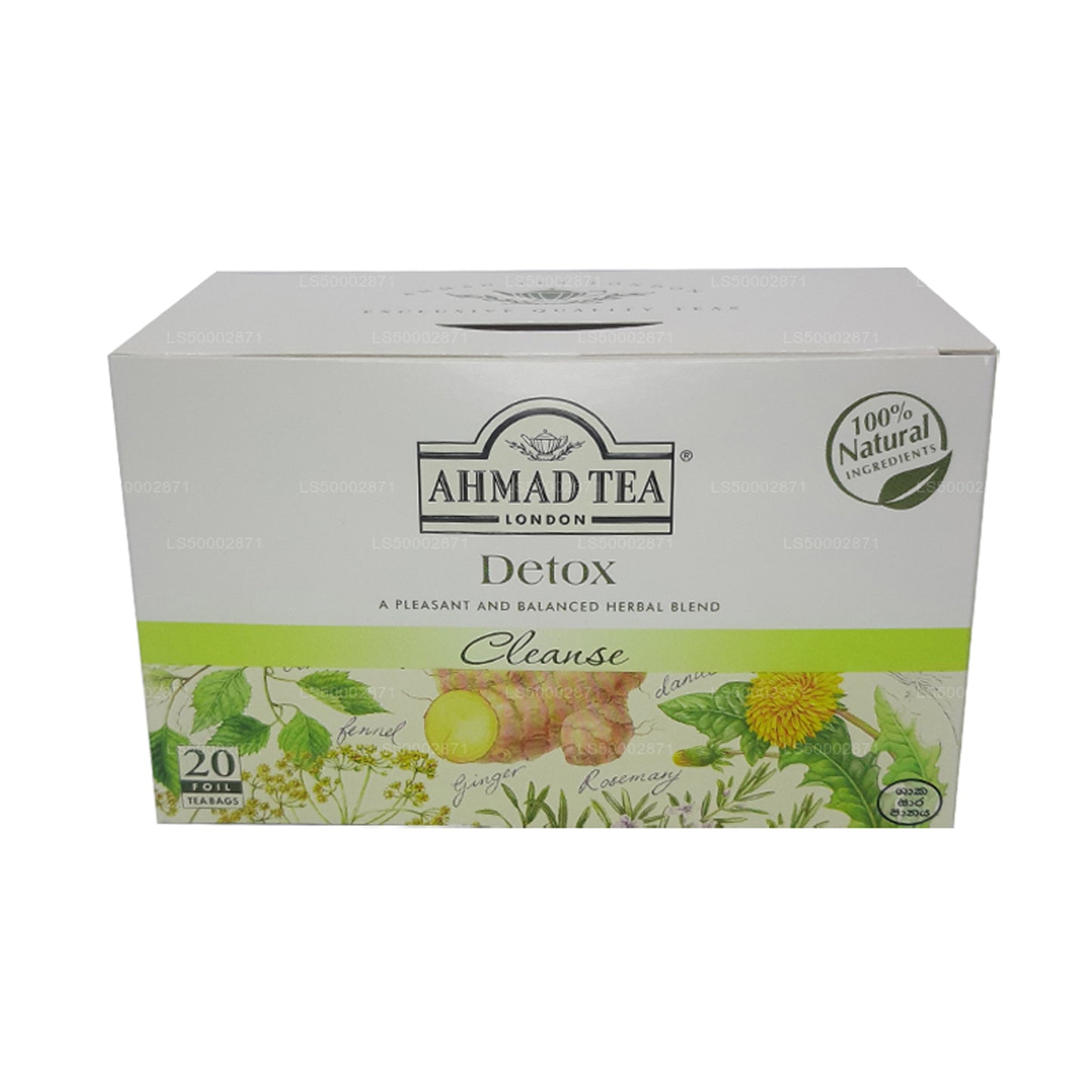 Ahmad Tea Detox Cleanse (20 sachets de thé)