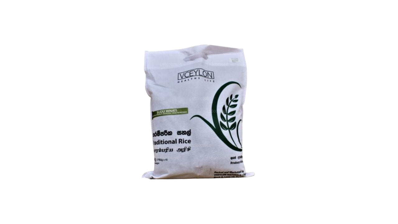 vCeylon Sudu Heenati Rice (3kg)