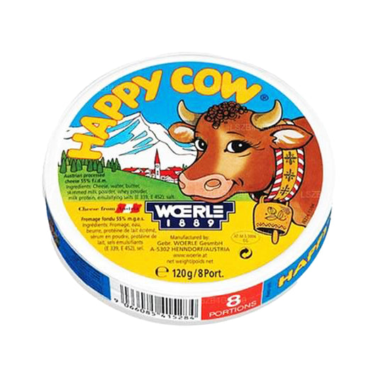 Boîte ronde de fromage Happy Cow Cheese (120 g)