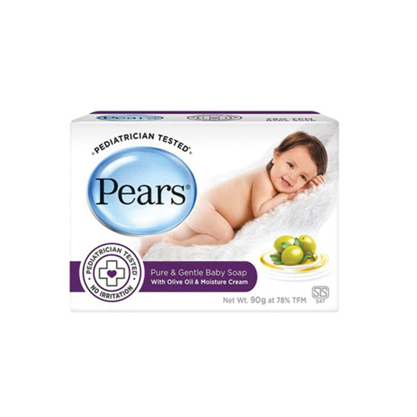 Savon pur et doux pour bébé Pears (90g)