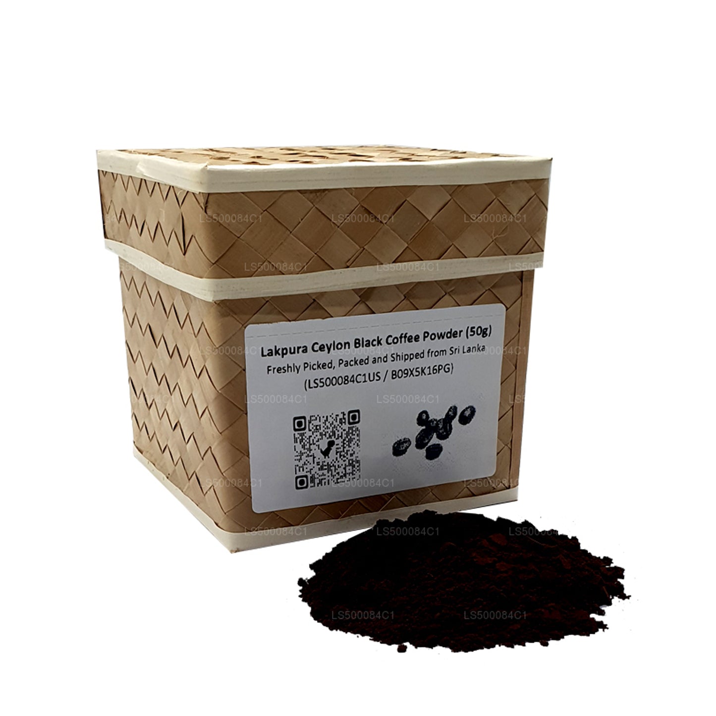 Café noir Lakpura Ceylon en poudre (50g)