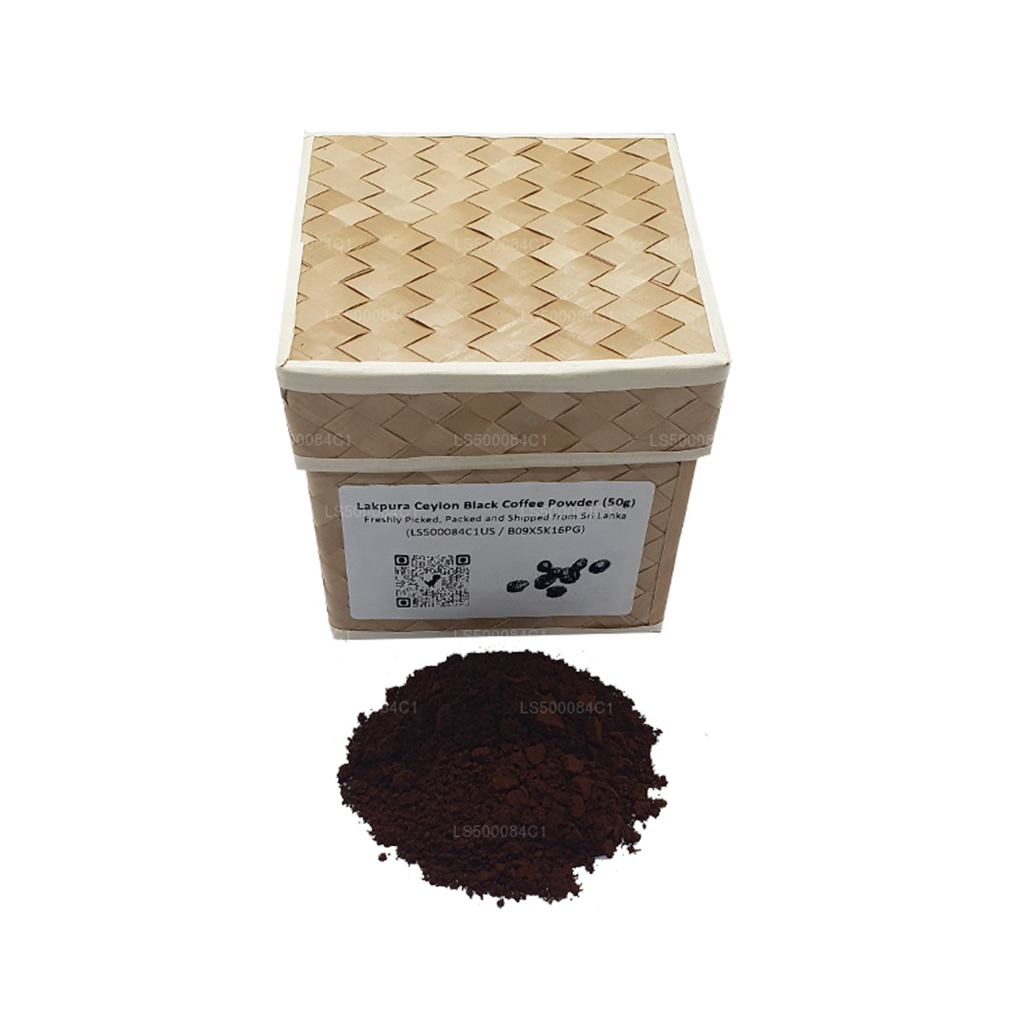 Café noir Lakpura Ceylon en poudre (50g)