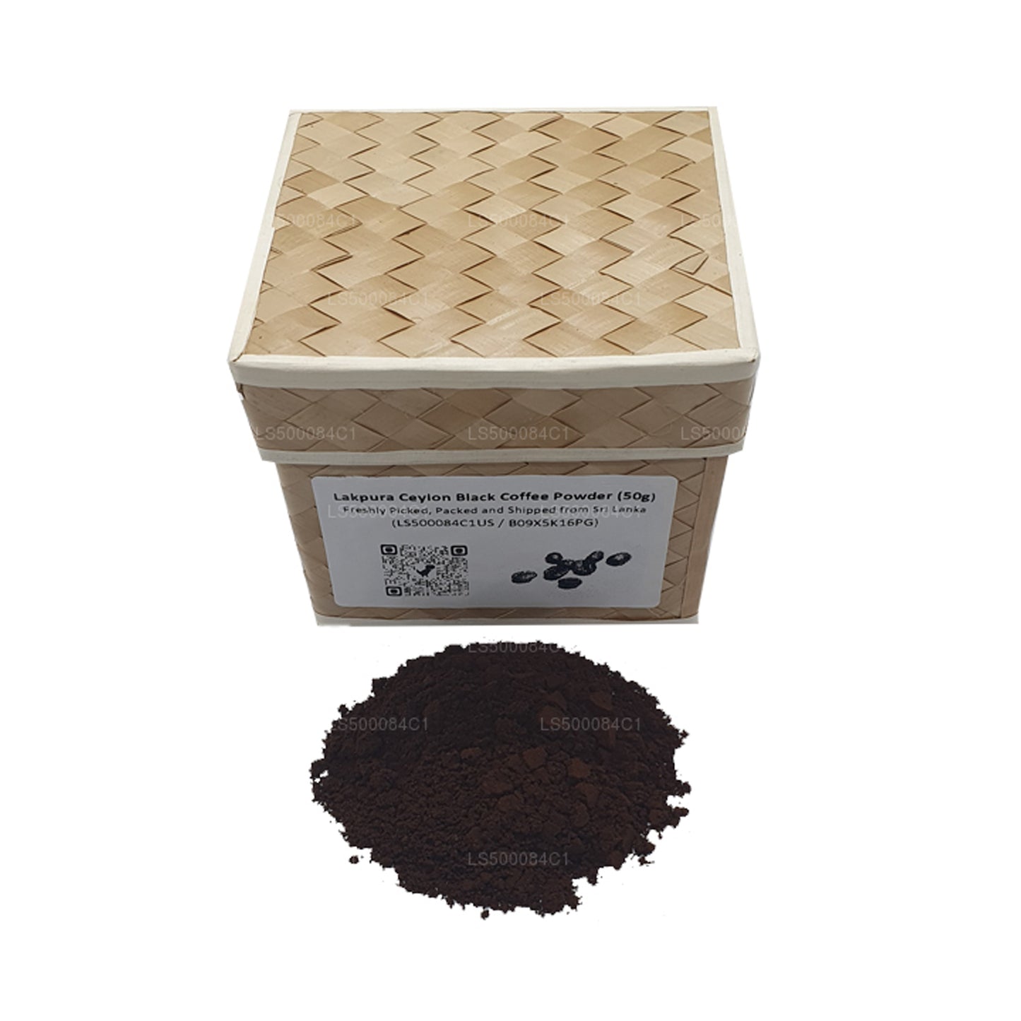 Café noir Lakpura Ceylon en poudre (50g)