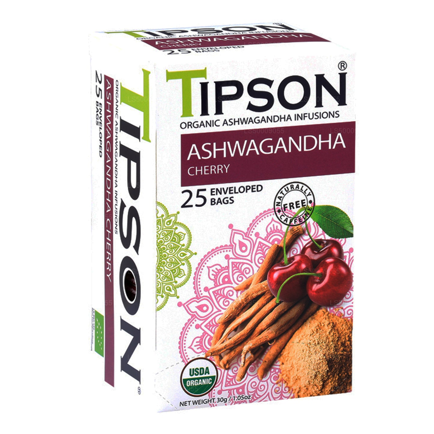 Ashwagandha biologique à la cerise Tipson Tea (30g)