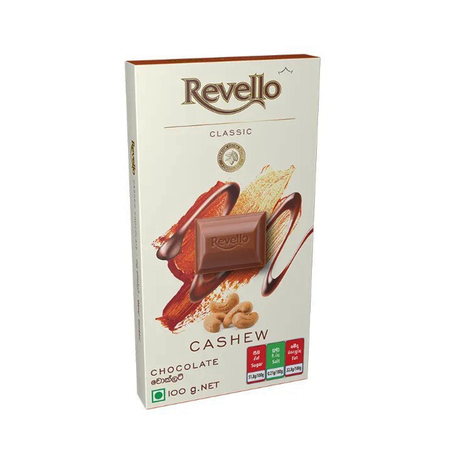 Chocolat Revello aux noix de cajou