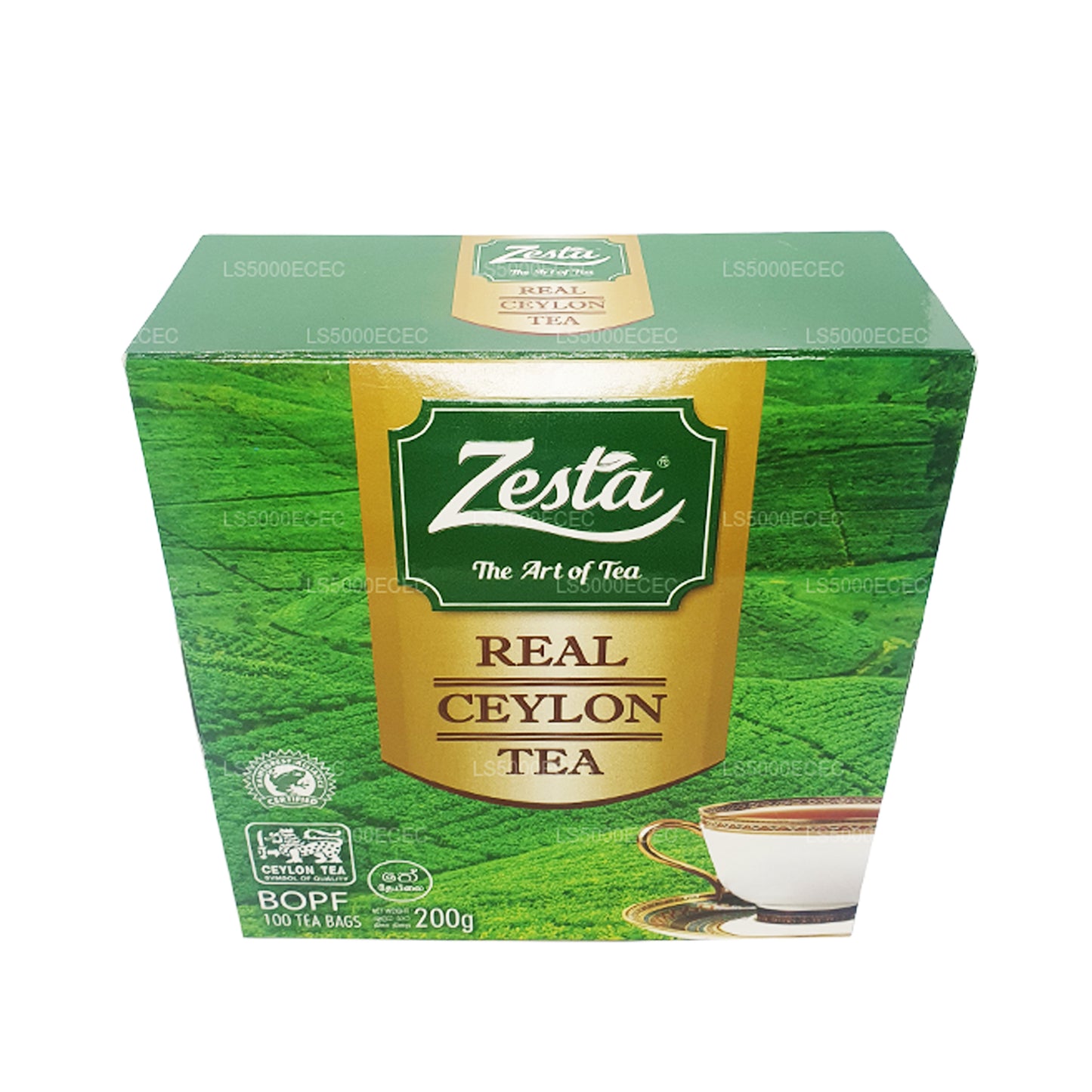 Zesta Real Ceylan Tea (200 g) 100 sachets de thé