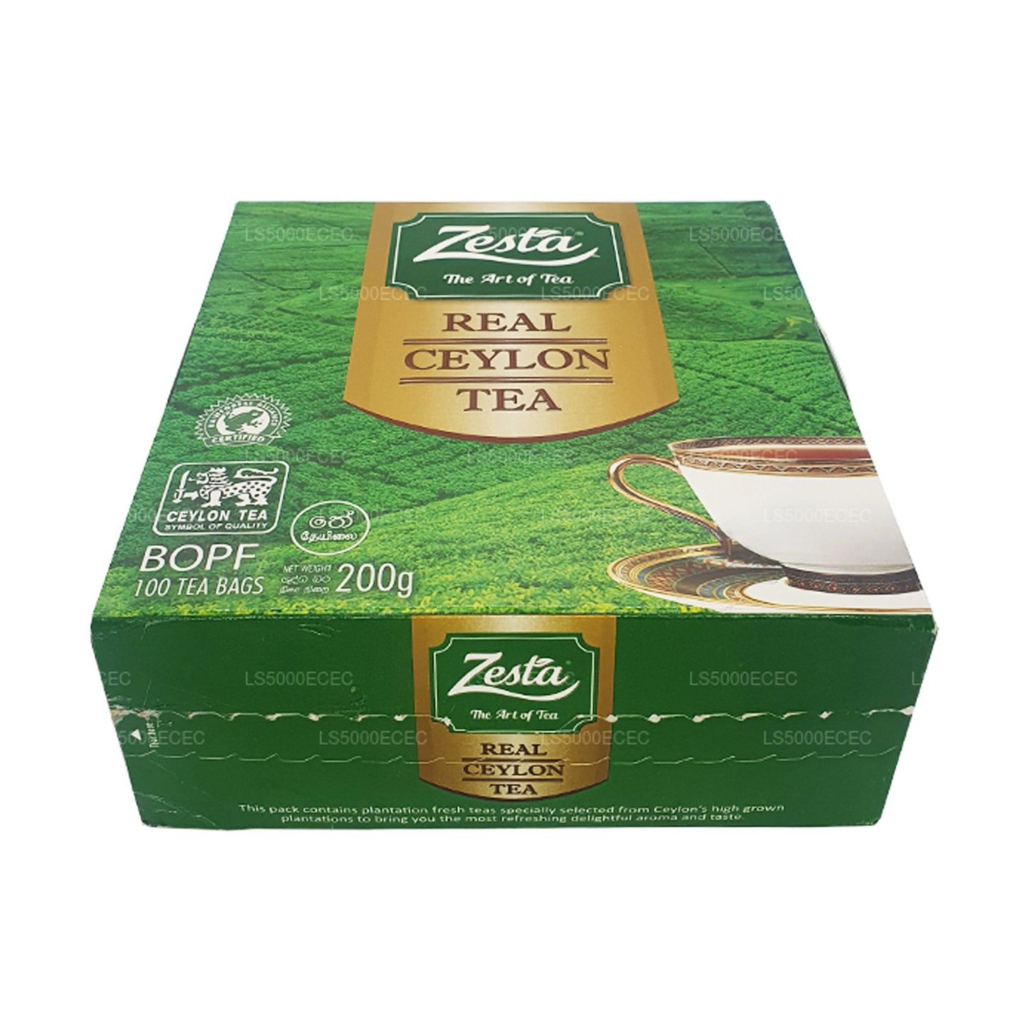 Zesta Real Ceylan Tea (200 g) 100 sachets de thé