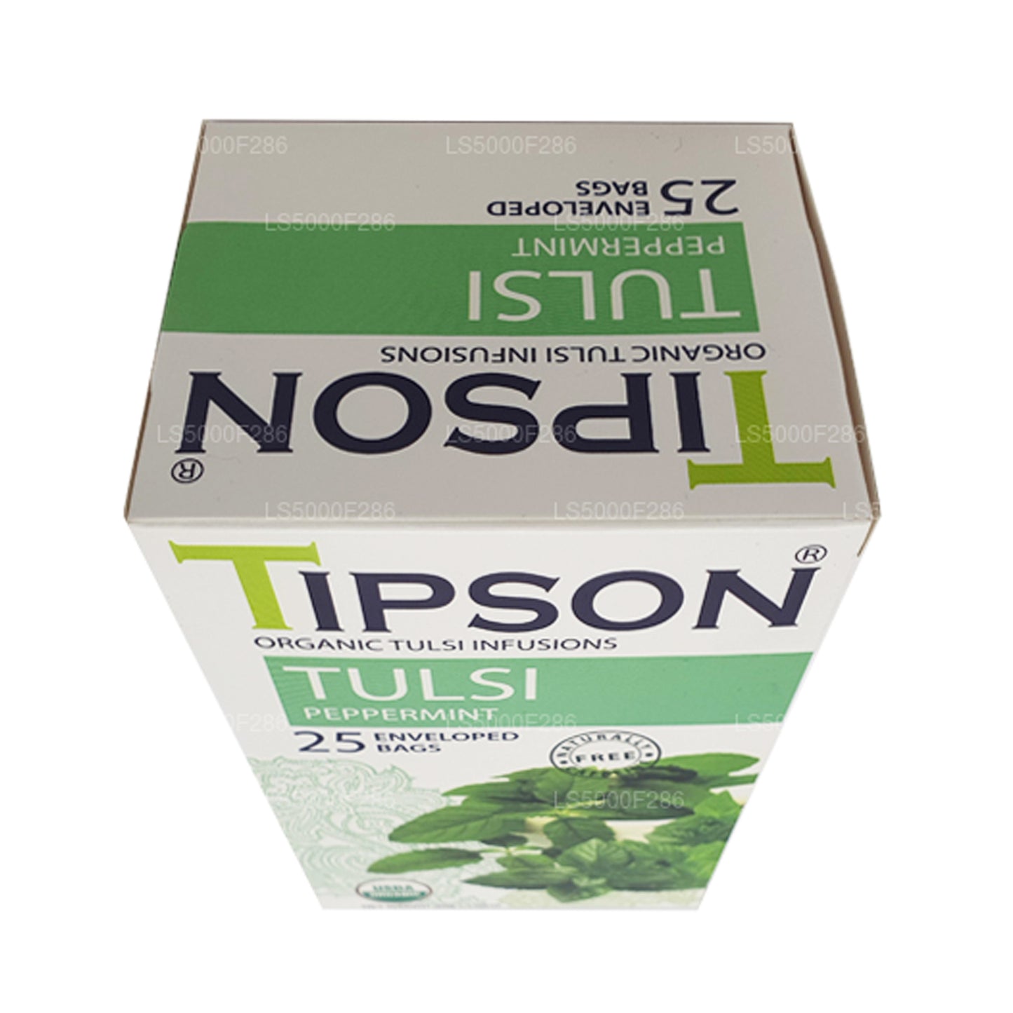 Tulsi biologique Tipson Tea à la menthe poivrée (30g)