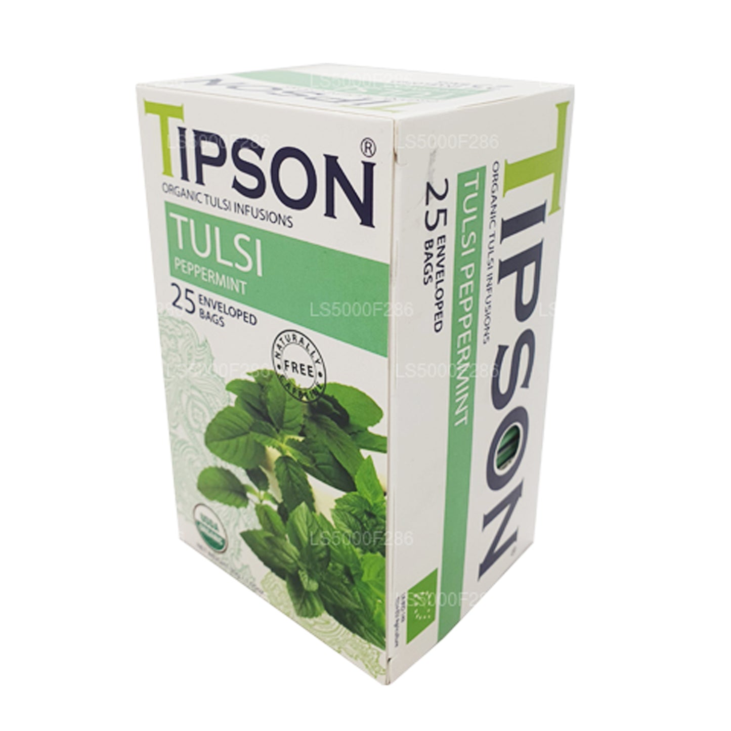 Tulsi biologique Tipson Tea à la menthe poivrée (30g)