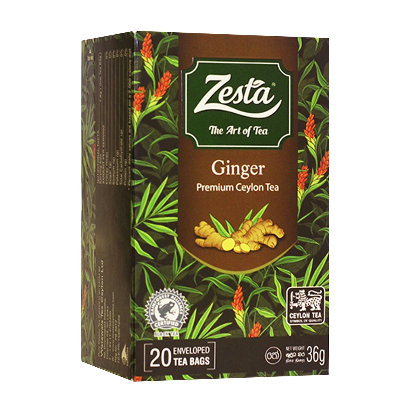 Thé de Ceylan Zesta Ginger Premium (36 g) 20 sachets