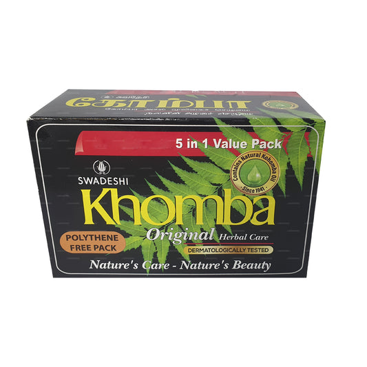 Savon original Swadeshi Khomba 5 en 1 (5x75g)