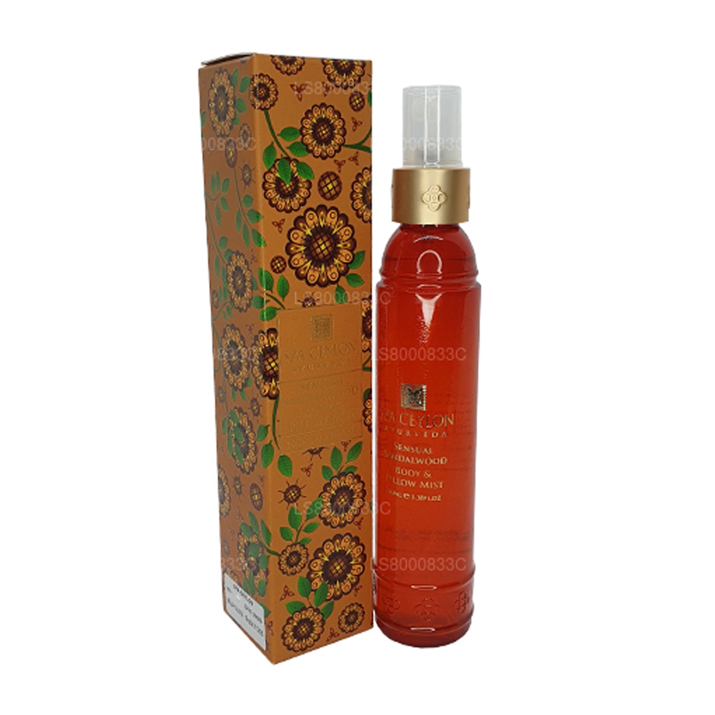 Brume sensuelle pour le corps et l'oreiller au bois de santal Spa Ceylon (100 ml)