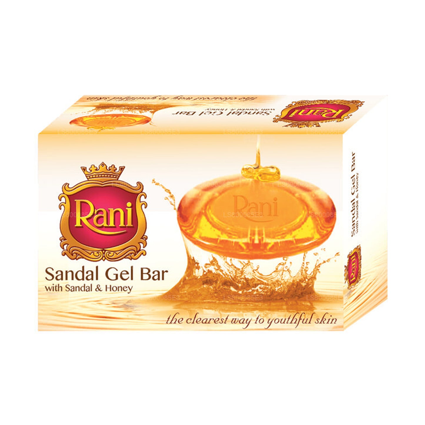 Barre en gel Swadeshi Rani Sandal avec savon au santal et au miel (70 g)