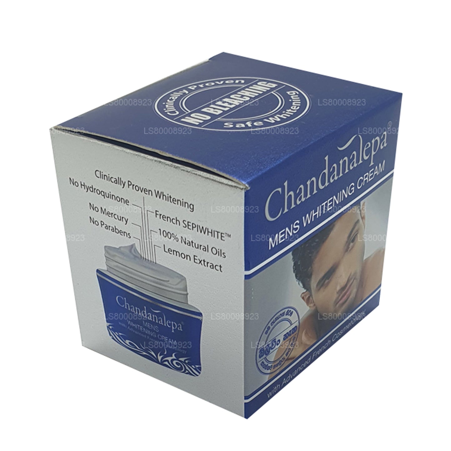 Crème blanchissante pour hommes Chandanalepa (20g)