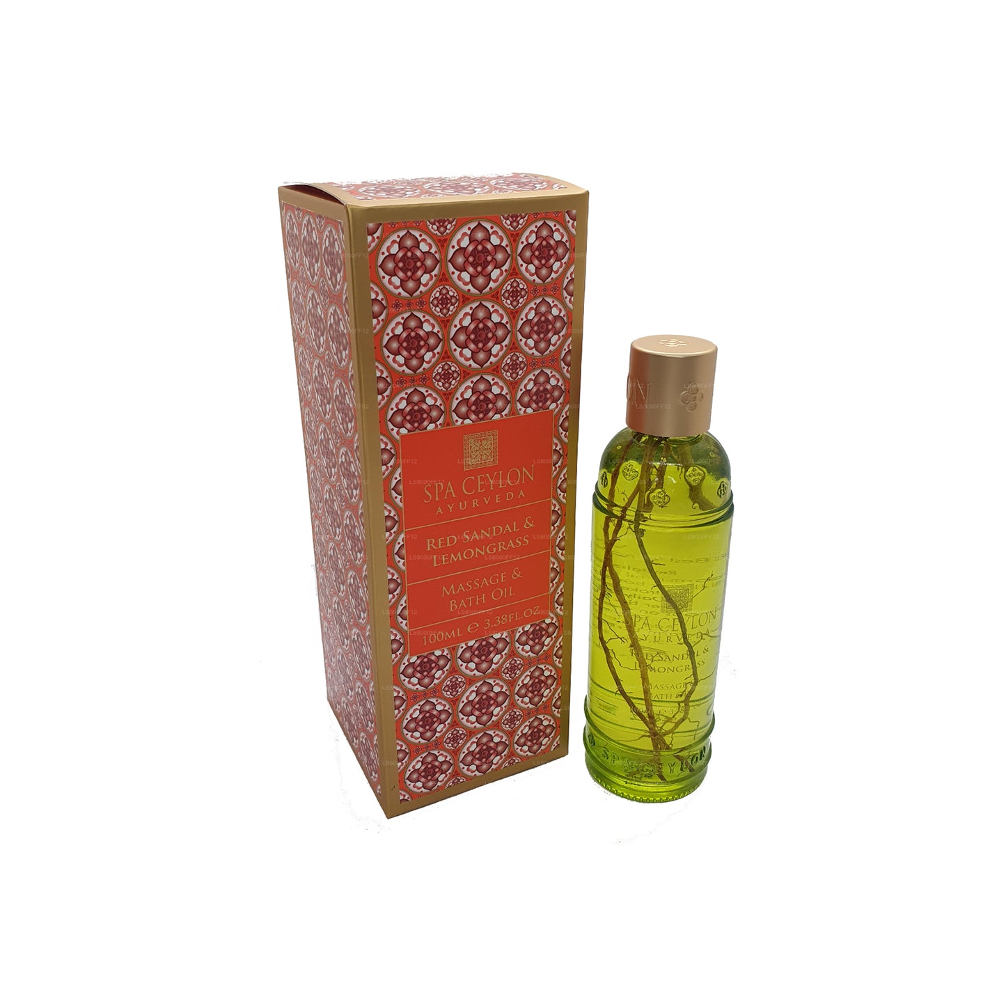 Huile de bain Spa Ceylon Red Sandal, citronnelle et huile de bain (150 ml)