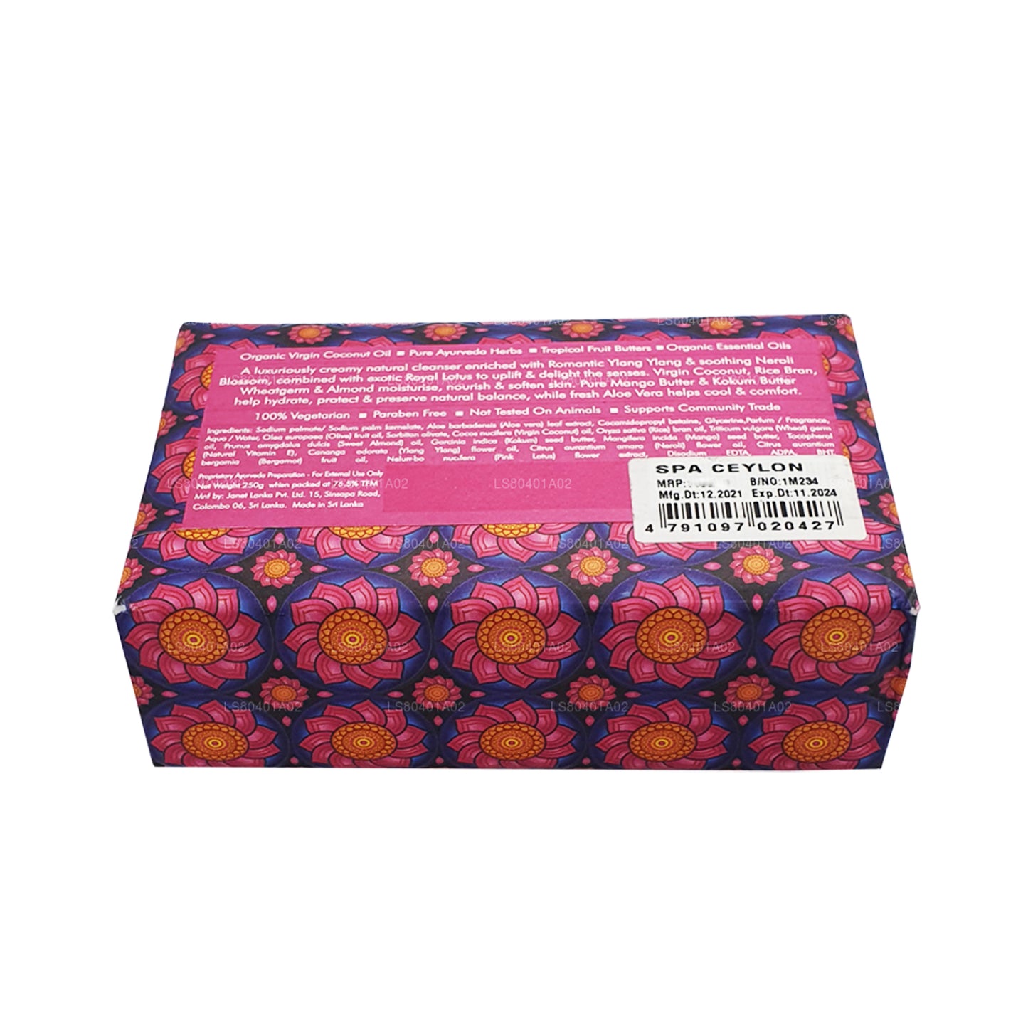 Savon de luxe Spa Ceylon Pink Lotus et amandes (250 g)