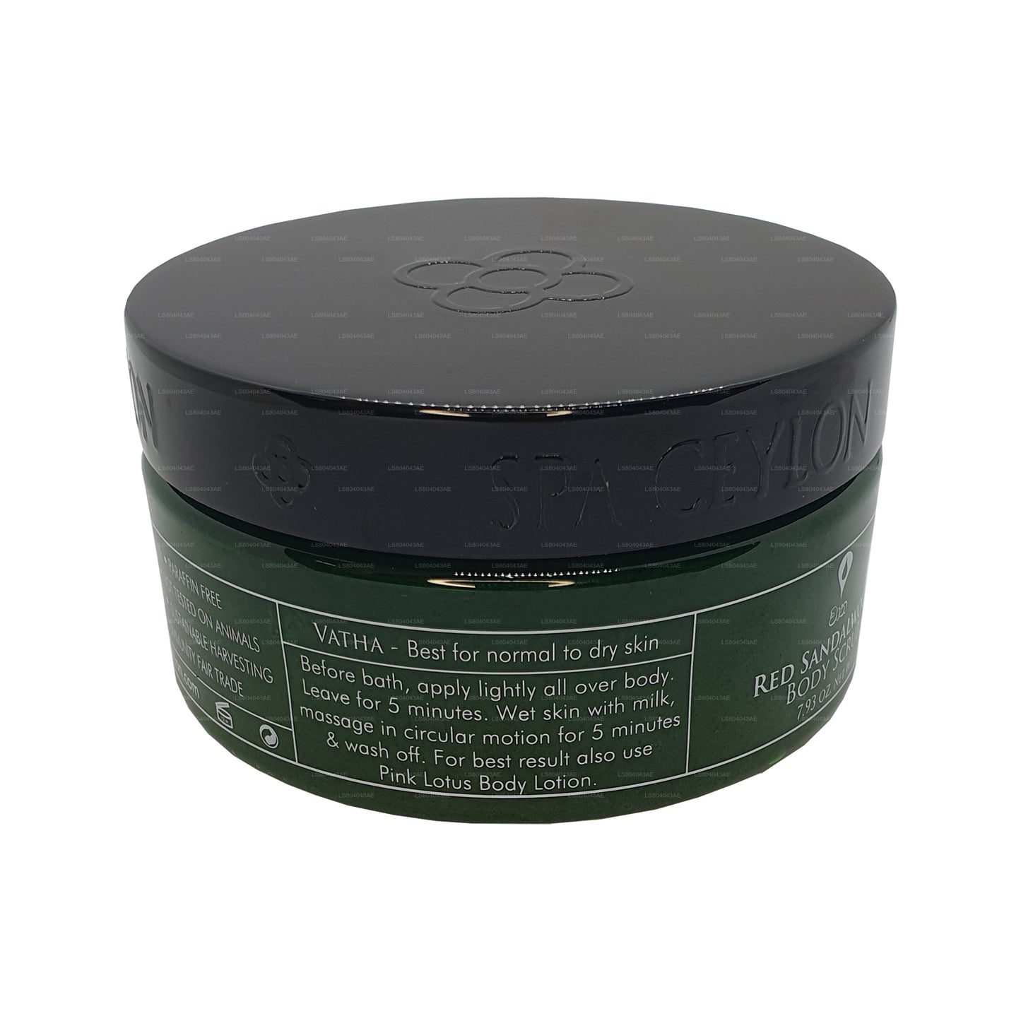 Gommage corporel au bois de santal rouge de Ceylan Spa (225 g)