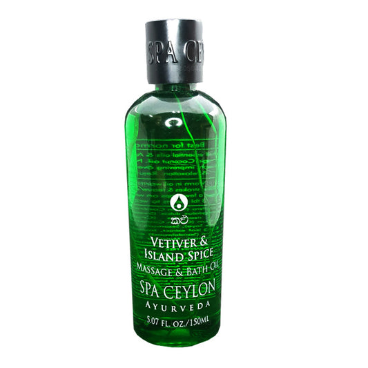 Huile de massage et de bain Spa Ceylon Vetiver and Island Spice (150 ml)