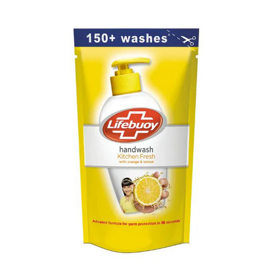 Pochette de recharge pour savon pour les mains Lifebuoy Kitchen Fresh (180 ml)