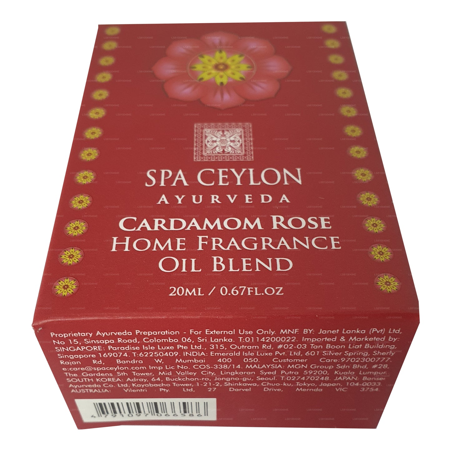 Spa Ceylon Cardamom Rose - Mélange d'arômes pour la maison (20 ml)