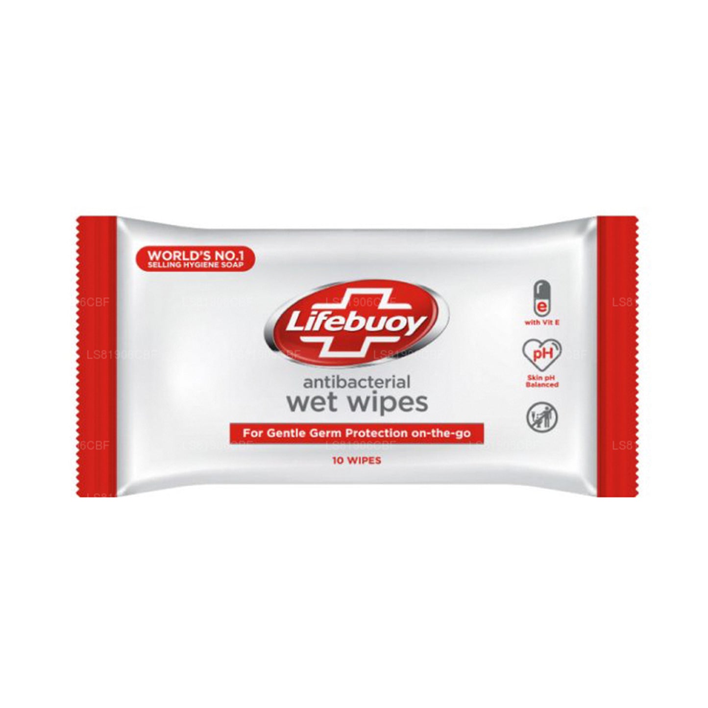 Lingettes humides antibactériennes Lifebuoy (10 pièces)