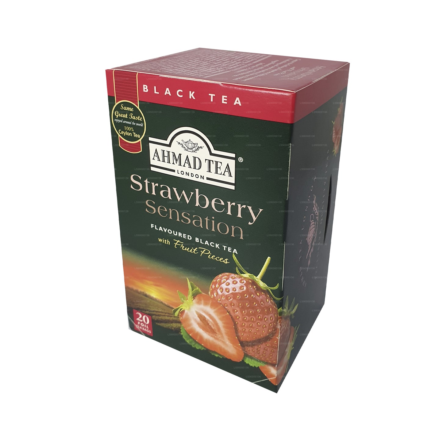 Ahmad Tea Strawberry 20 sachets de thé en aluminium (40 g)