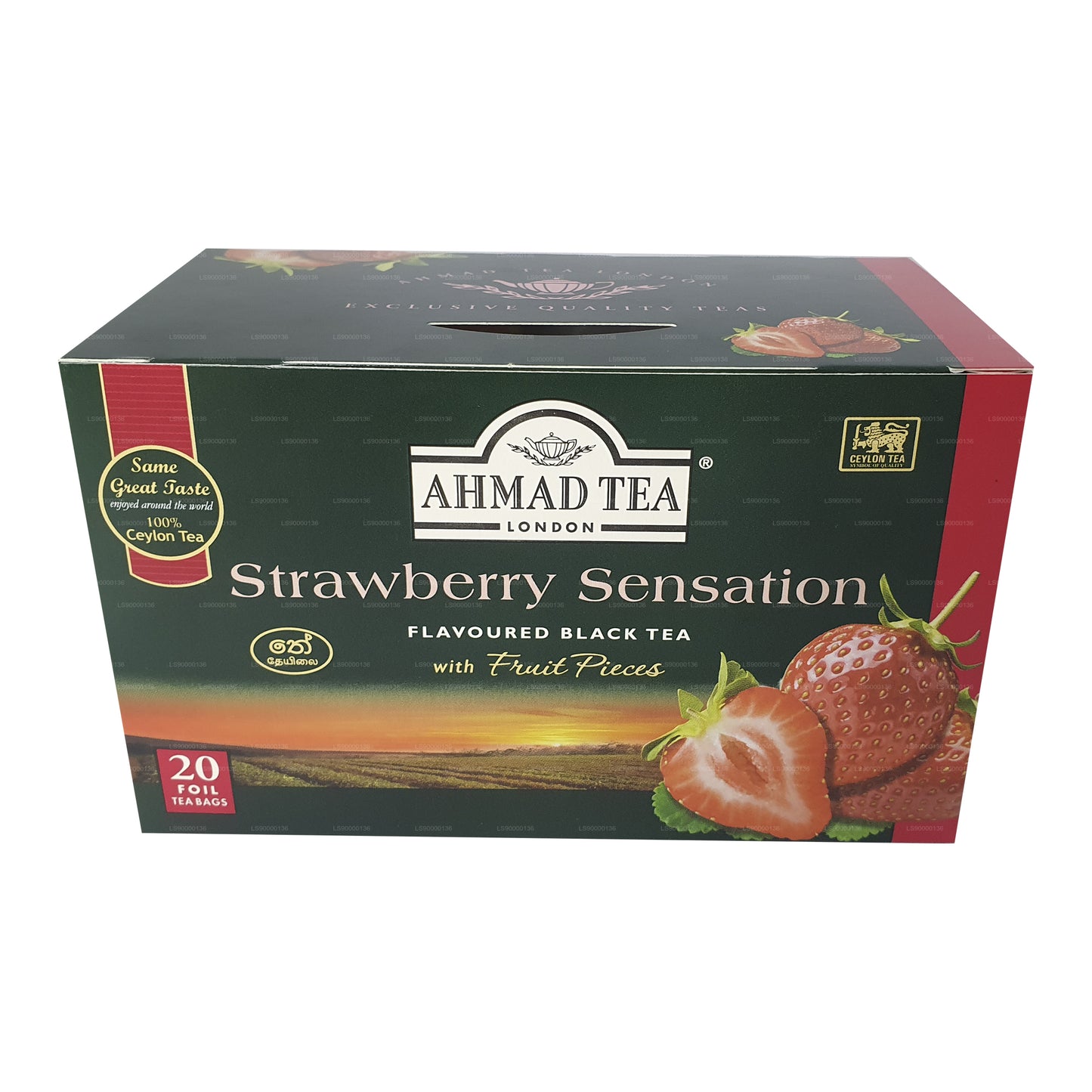 Ahmad Tea Strawberry 20 sachets de thé en aluminium (40 g)