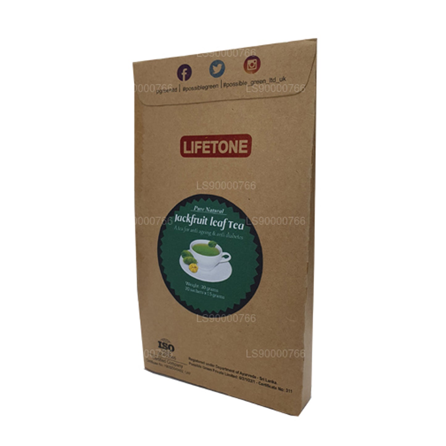 Thé aux feuilles de jacquier Lifetone (40 g)