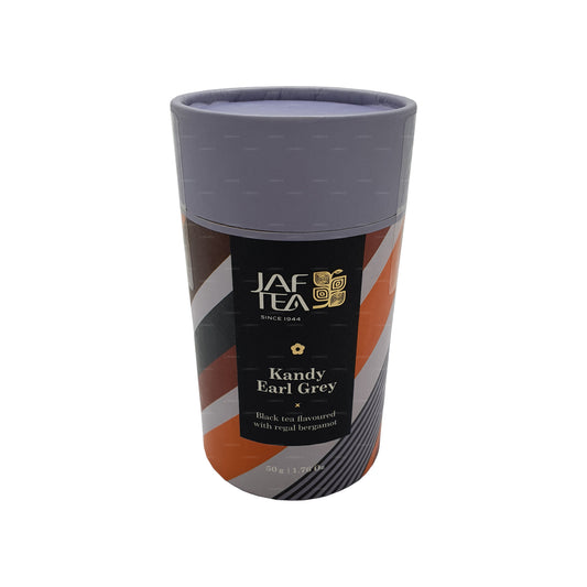 Thé noir Jaf Tea Kandy Earl Grey aromatisé à la bergamote Regal (50 g)