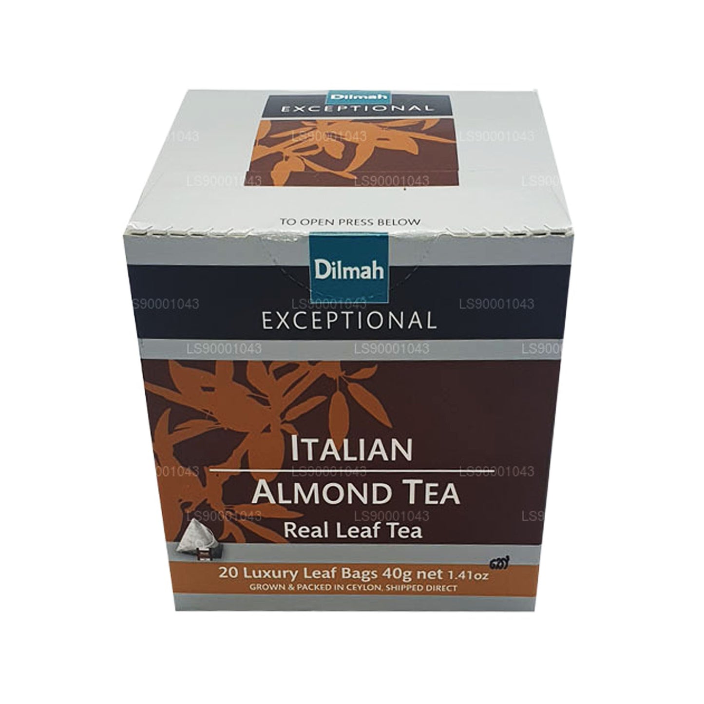 Dilmah Exceptional Italian Amande Real Leaf Tea (40g) 20 sachets de thé