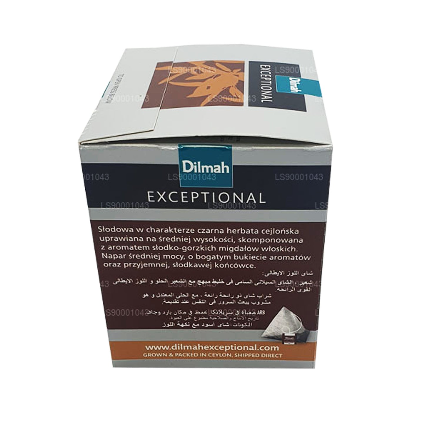 Dilmah Exceptional Italian Amande Real Leaf Tea (40g) 20 sachets de thé
