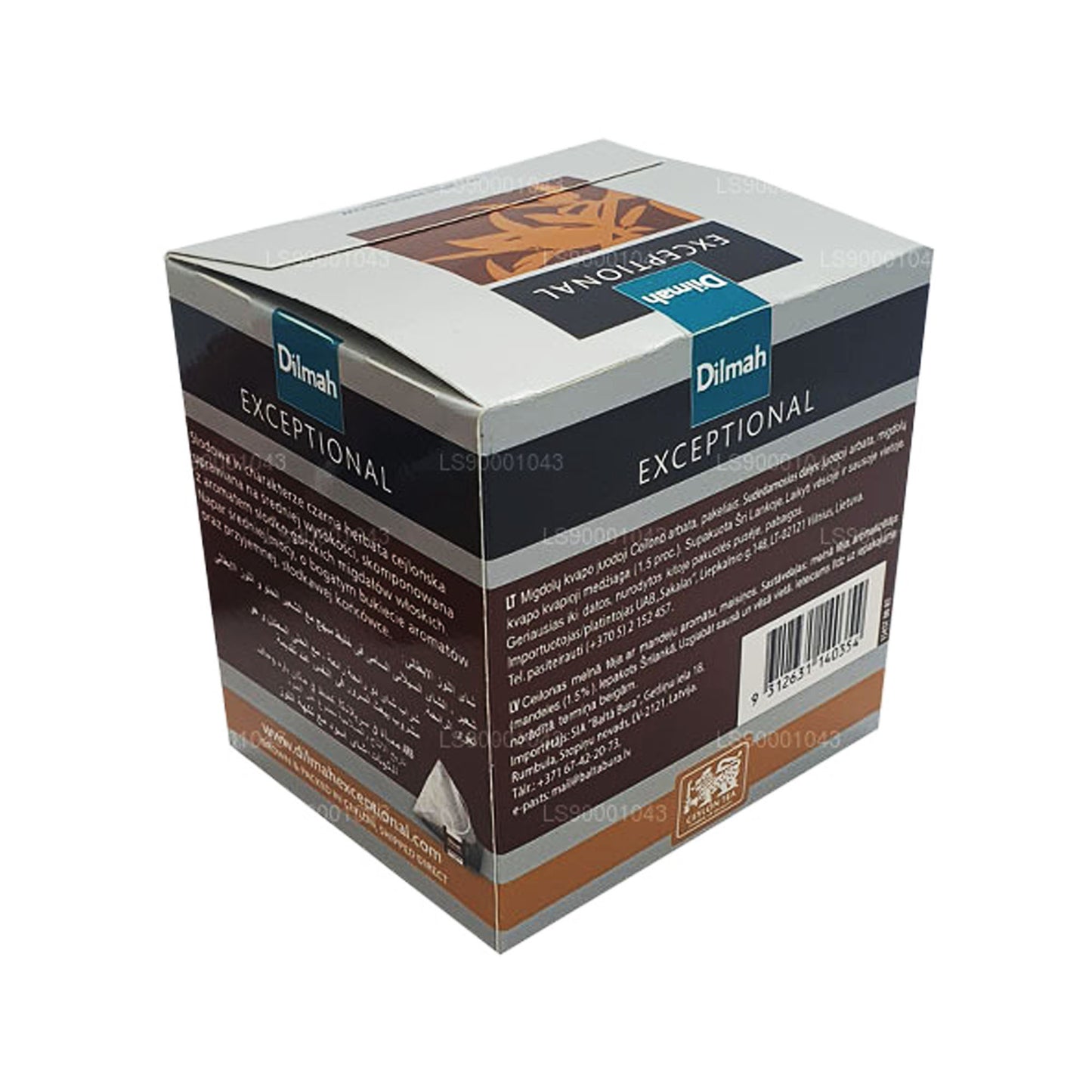 Dilmah Exceptional Italian Amande Real Leaf Tea (40g) 20 sachets de thé