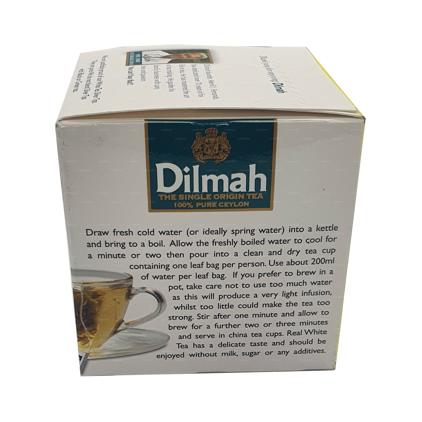 Dilmah Real White Tea Ceylan Silver Tips (20 g) 10 sachets de thé