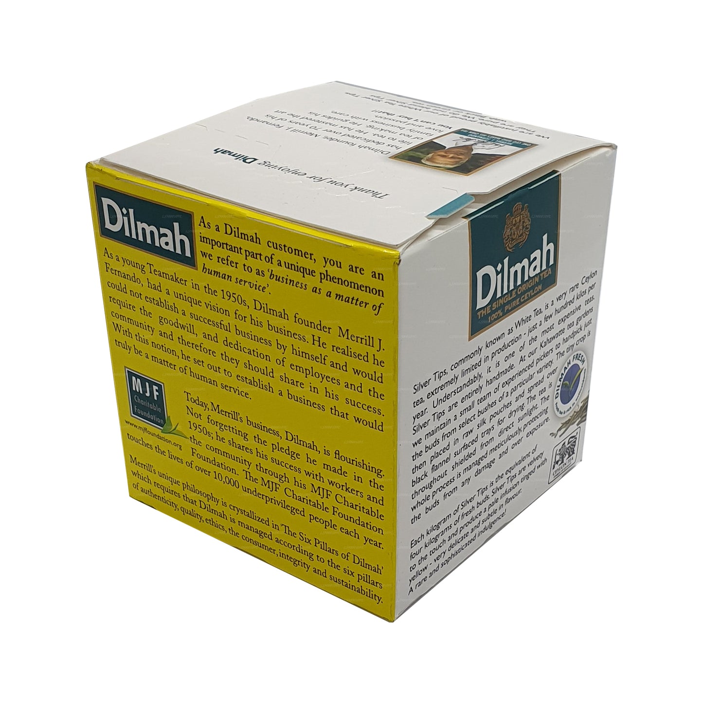 Dilmah Real White Tea Ceylan Silver Tips (20 g) 10 sachets de thé